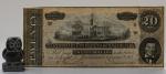 Banknote. The Confederate States of America. Twenty Dollars.