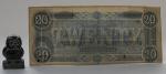 Banknote. The Confederate States of America. Twenty Dollars.