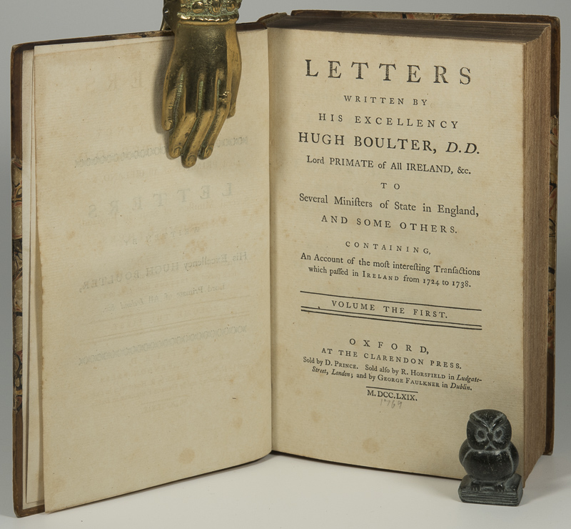 Boulter, Letters written by His Excellency Hugh Boulter