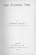 Madam Belloc (Bessie Rayner Parkes). The Flowing Tide.