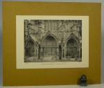 Houvet, French Gothic. Mounted Photographs.